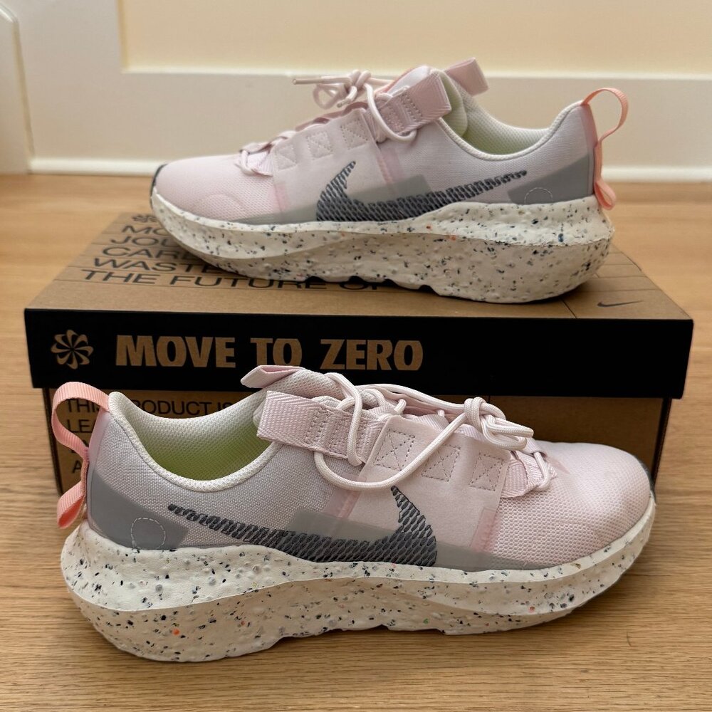 Women’s Nike Crater Impact Sneakers Light Soft Pink/Smoke Grey CW2386-604 Size 9